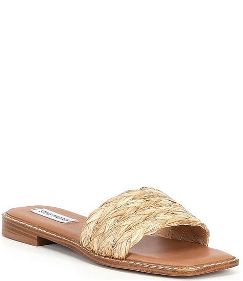 designer raffia sandals